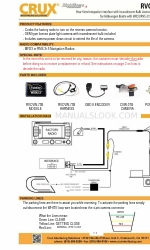 Crux Sightline RVCVW-73B Краткое руководство по эксплуатации