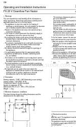 Dimplex FX 20V Betriebs- und Installationsanleitung