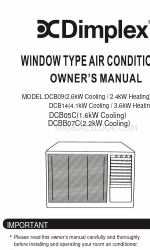 Dimplex DCB09 Owner's Manual