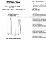 Dimplex GDC18RBA Instructions For Use Manual