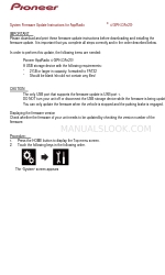 Pioneer AppRadio 4 Manual de actualización del firmware