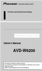 Pioneer AVD-W6200 Owner's Manual