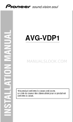 Pioneer AVG-VDP1 Instrukcja instalacji