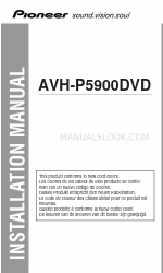 Pioneer AVH-P5900DVD Installation Manual