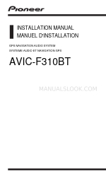 Pioneer AVIC-F310BT Installationshandbuch