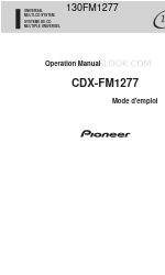 Pioneer CDX-FM1277 Manual de operação