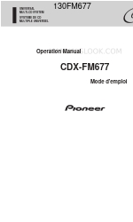 Pioneer CDX-FM677 Kullanım Kılavuzu