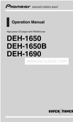 Pioneer DEH-1650B Manuel d'utilisation