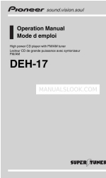 Pioneer DEH-17 Betriebshandbuch