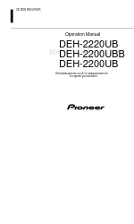 Pioneer DEH-2200UB Manual de instrucciones