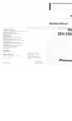 Pioneer DEH-3450 Manuale operativo