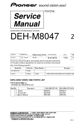 Pioneer DEH-M8047 ZT Servicehandleiding