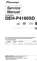 Pioneer DEH-P4100XS Service-Handbuch