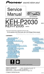 Pioneer KEH-P2030 Manual de servicio