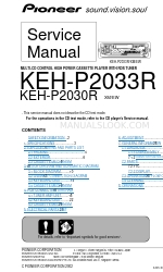 Pioneer KEH-P2030R Service Manual