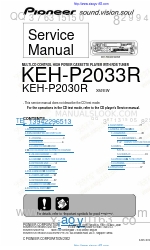 Pioneer KEH-P2030R Service Manual