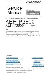 Pioneer KEH-P3850 Service-Handbuch