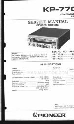 Pioneer KP-77G Руководство по эксплуатации