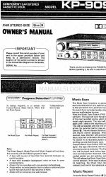 Pioneer KP-909G Manuel du propriétaire