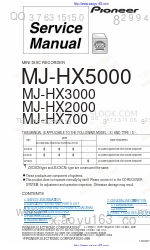 Pioneer MJ-HX2000 Manual de servicio