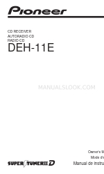 Pioneer SUPER TUNER III D DEH-11E Manuale d'uso