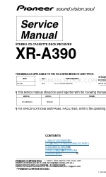 Pioneer XR-A390 Service Manual