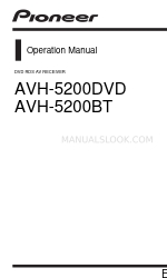 Pioneer AVH-5200BT Manual de instrucciones