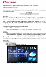 Pioneer AVH-X6700DVD Instrucciones de actualización del firmware del sistema