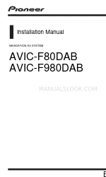 Pioneer AVIC-F980DAB Manual de instalación