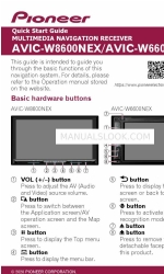 Pioneer AVIC-W6600NEX Snelstarthandleiding