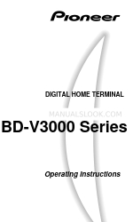 Pioneer BD-V3000 Series Operating Instructions Manual