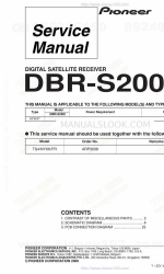 Pioneer DBR-S200I Manuale di servizio