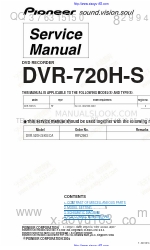 Pioneer DVR-2250H-KU Wartungshandbuch