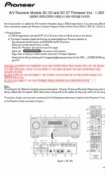 Pioneer Elite SC-55 Інструкція з оновлення