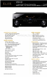 Pioneer Elite VSX-32 Spezifikationen