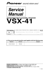 Pioneer Elite VSX-41 Service-Handbuch