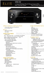 Pioneer Elite VSX-52 Features & Specifications