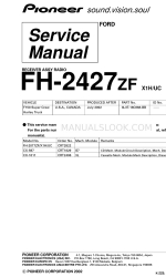 Pioneer FH-2427ZF X1H/UC Service-Handbuch