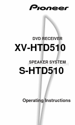 Pioneer HTD-510DV Operating Instructions Manual