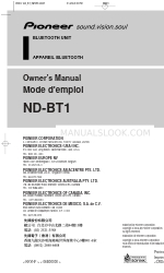 Pioneer ND-BT1 Owner's Manual