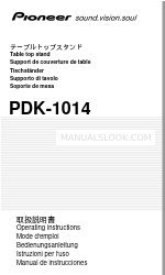 Pioneer PDK-1014 Gebruiksaanwijzing