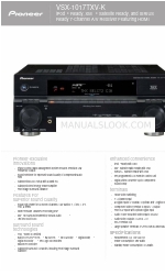 Pioneer VSX-1017TXV-K - iPod Ready, XM Satellite Spezifikationen