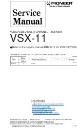 Pioneer VSX-11 Servicehandleiding