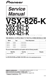 Pioneer vsx-421-k Service Manual