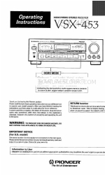 Pioneer VSX-453 Manuel d'utilisation