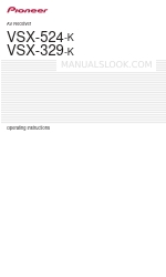 Pioneer VSX-524-K Operating Instructions Manual