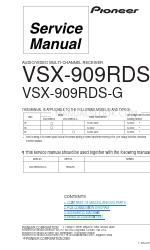 Pioneer VSX-909RDS Manuel d'entretien