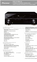 Pioneer VSX-919AH-K - AV Receiver Specifications