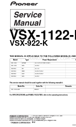 Pioneer VSX-922-K Servicehandleiding