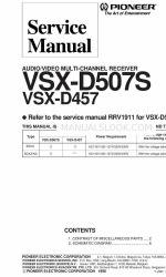 Pioneer VSX-D507S Service Manual